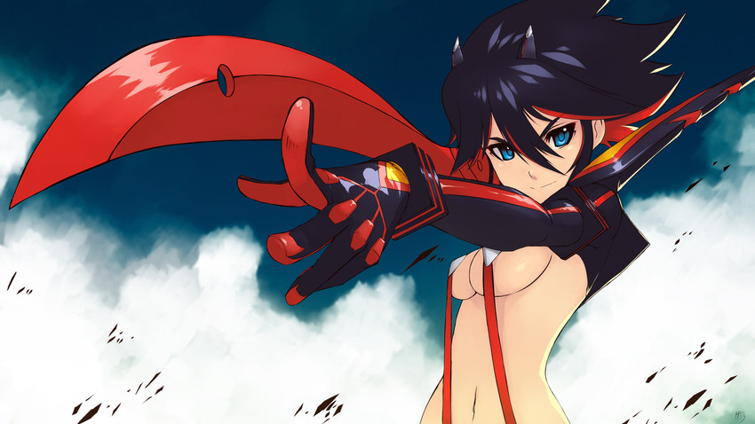 matoi ryuuko and senketsu (kill la kill) drawn by hell_machina