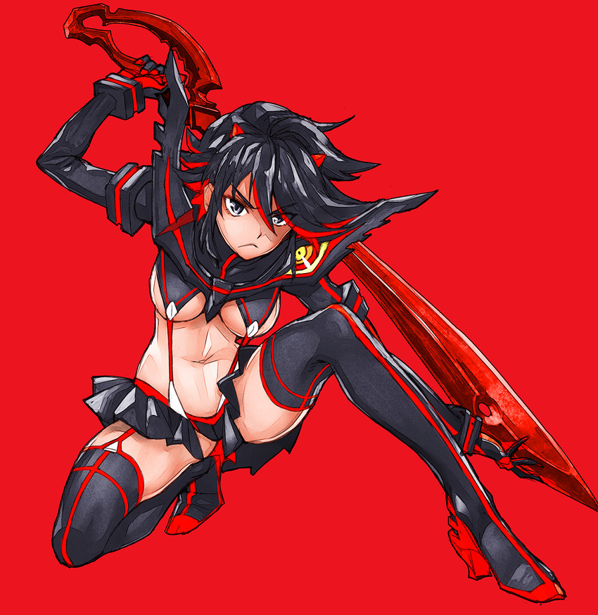 matoi ryuuko and senketsu (kill la kill) drawn by matsuryuu