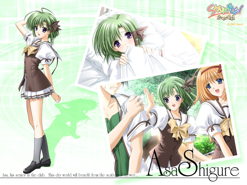 shigure asa, fuyou kaede, and tsuchimi rin (shuffle!) drawn by suzuhira_hiro