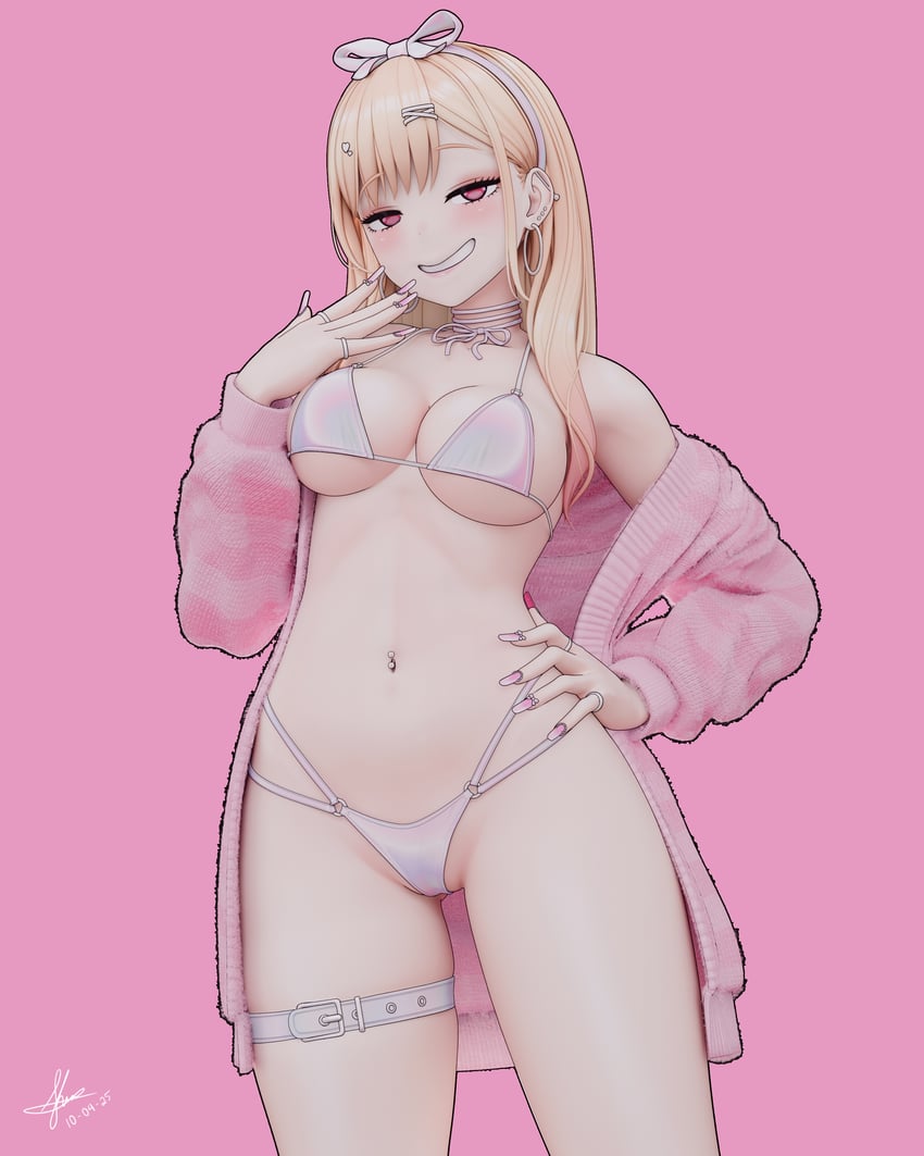 kitagawa marin (sono bisque doll wa koi wo suru) drawn by kleymir