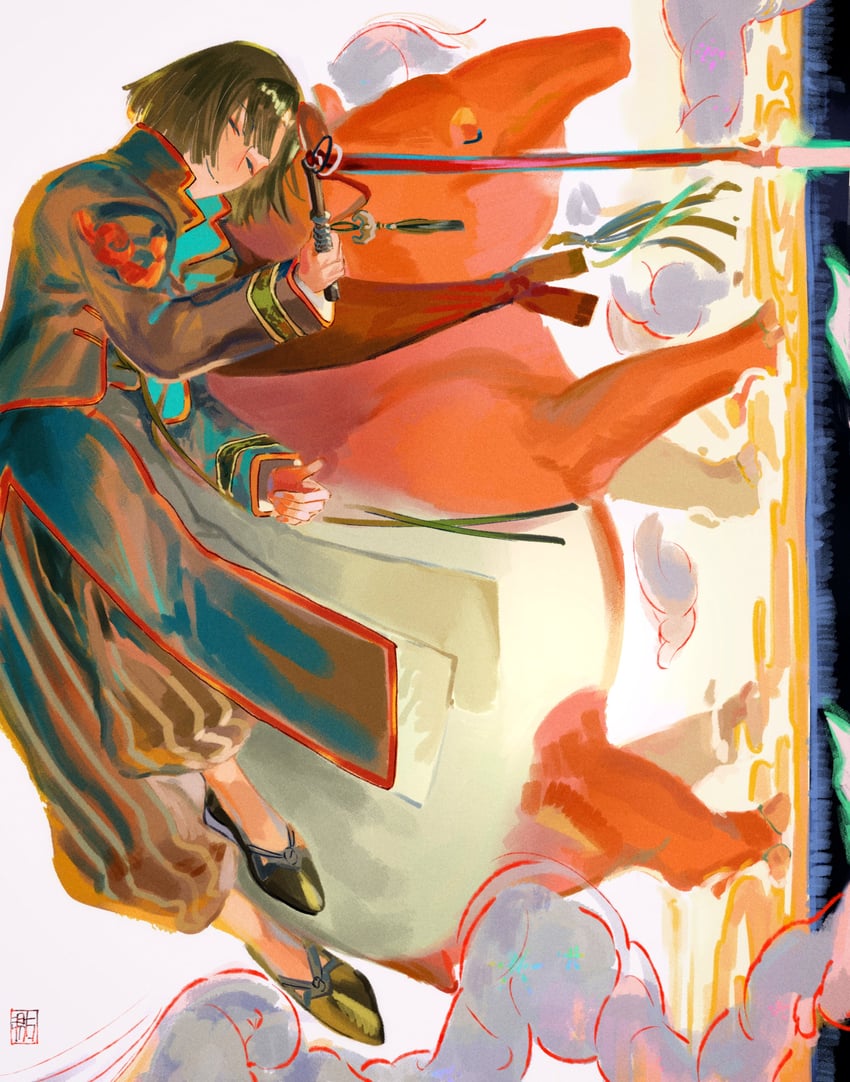taigong wang and sibuxiang (fate and 1 more) drawn by qmiqun