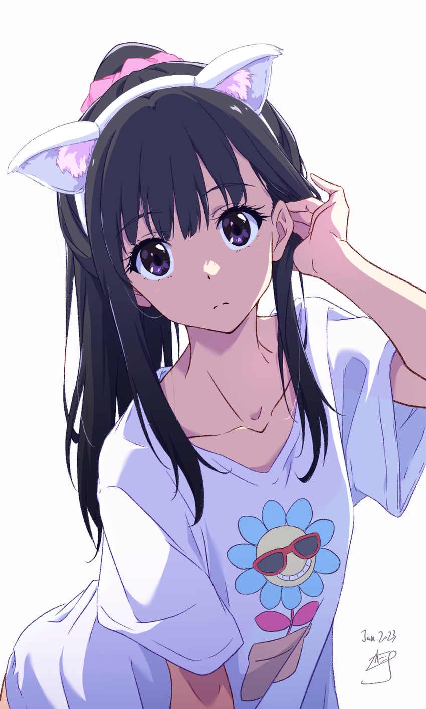 inoue takina (lycoris recoil) drawn by nii_manabu