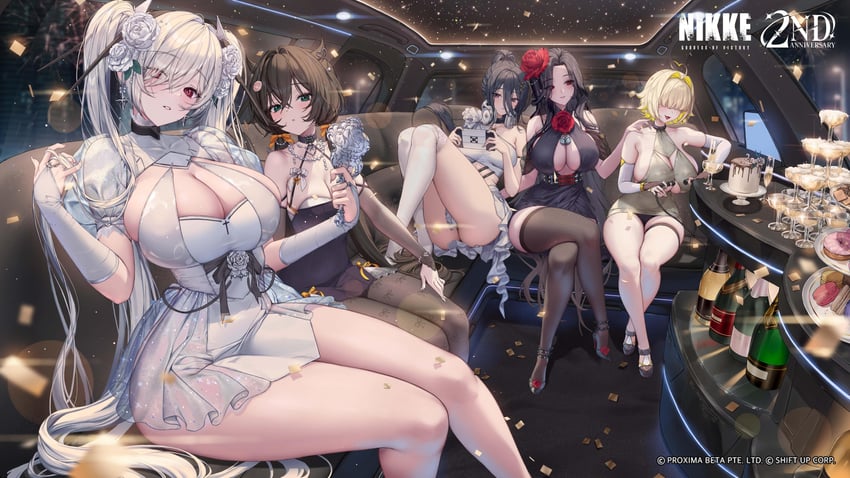 cinderella, elegg, maiden, exia, and trony (goddess of victory: nikke) drawn by subong