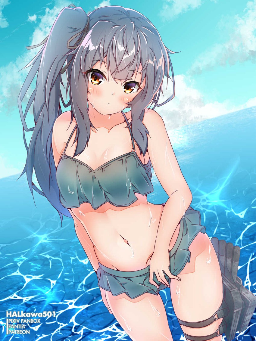 kasumi and kasumi kai ni (kantai collection) drawn by halkawa501