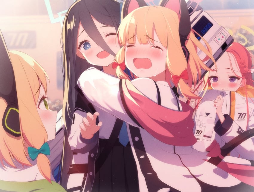 aris, momoi, midori, and yuzu (blue archive) drawn by bitseon