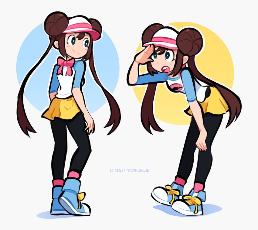 rosa (pokemon and 1 more) drawn by vinny_(dingitydingus)