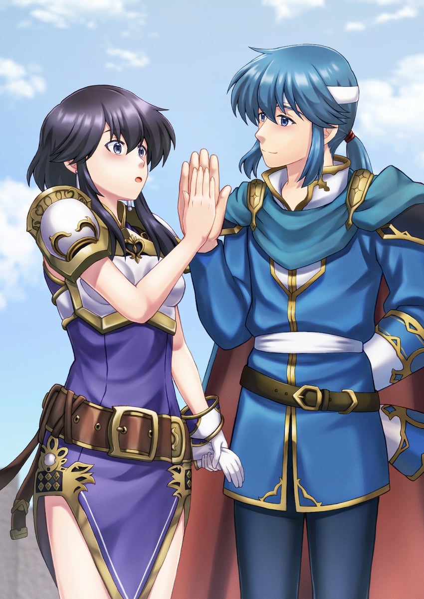 seliph and larcei (fire emblem and 1 more) drawn by fukukichi2529