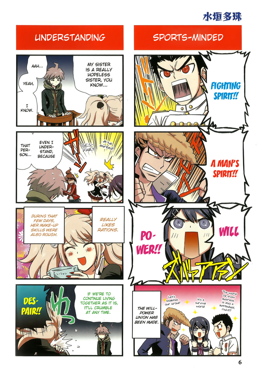 enoshima junko, naegi makoto, maizono sayaka, fukawa toko, ikusaba mukuro, and 3 more (danganronpa and 1 more)