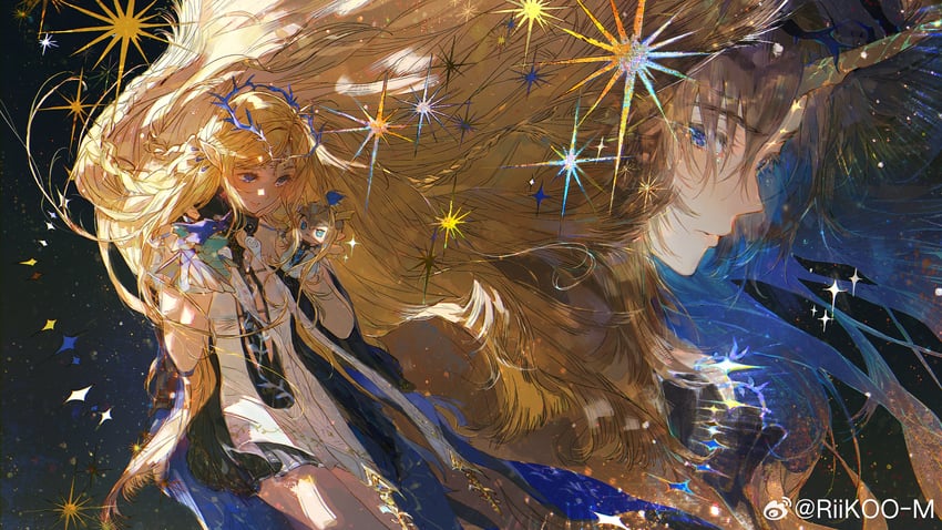 cartethyia, fleurdelys, and leviathan (wuthering waves) drawn by riko-m