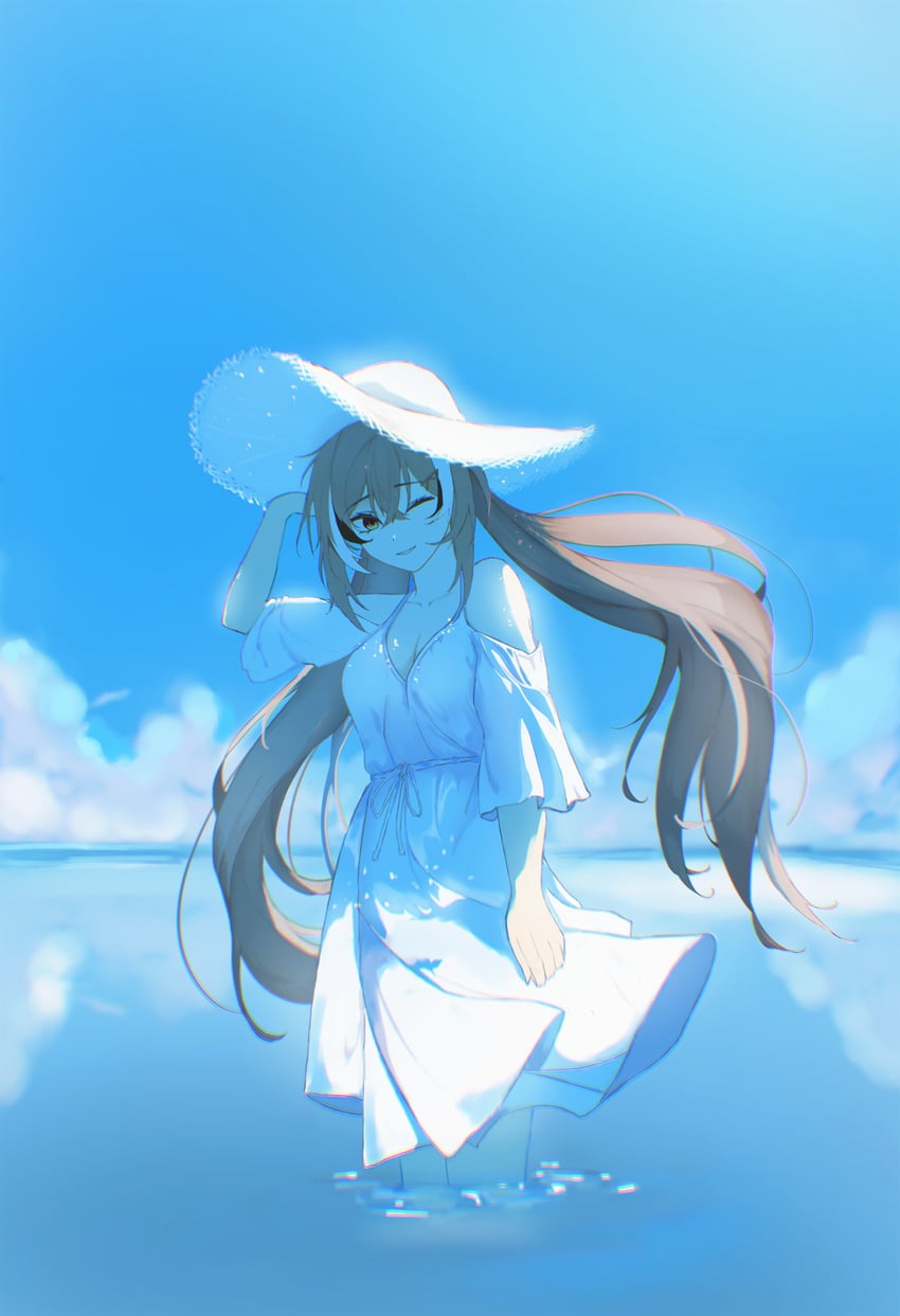 nanashi mumei (hololive and 1 more) drawn by saltdcrmell