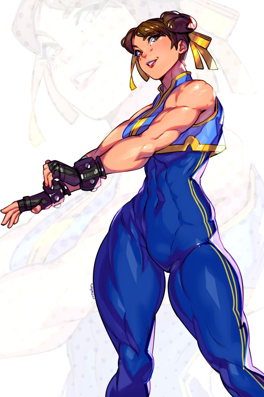 chun-li (street fighter and 1 more) drawn by topsu