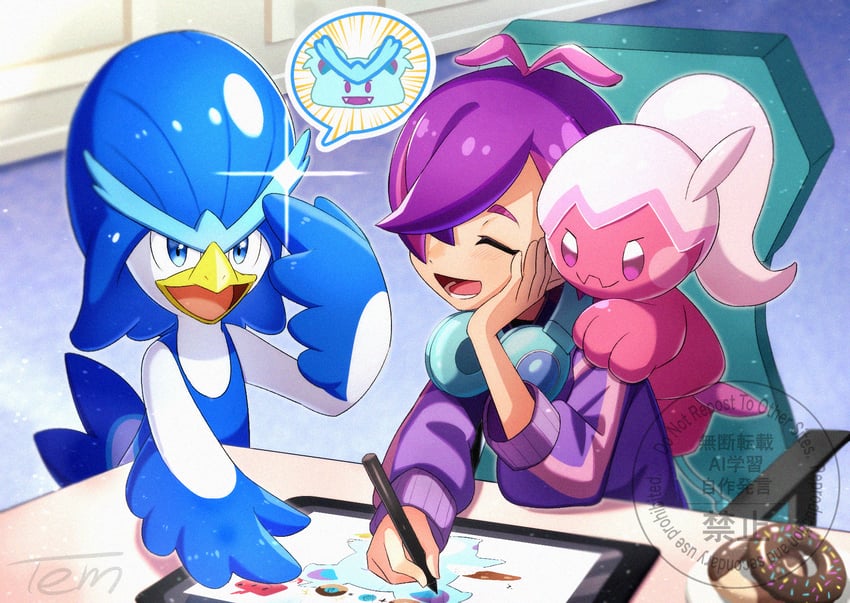 dot, quaxwell, nidothing, and tinkatuff (pokemon and 1 more) drawn by omotemuki