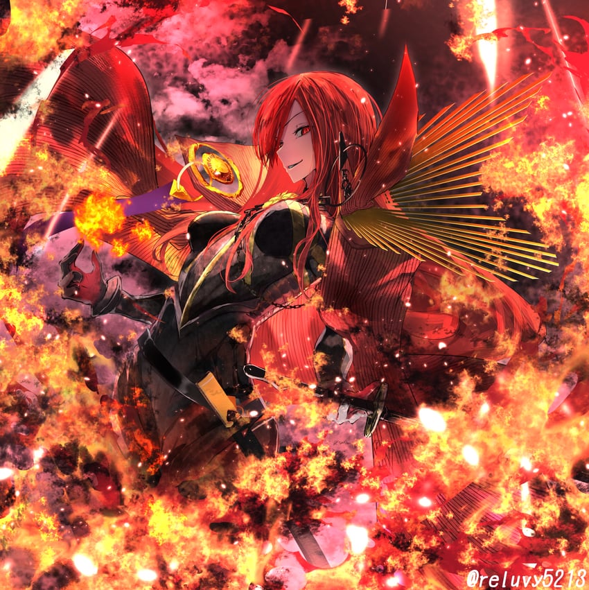 oda nobunaga (fate and 1 more) drawn by reluvy