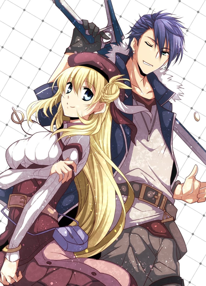 agnes claudel and van arkride (eiyuu densetsu and 3 more) drawn by satsuki_(chaosmode)
