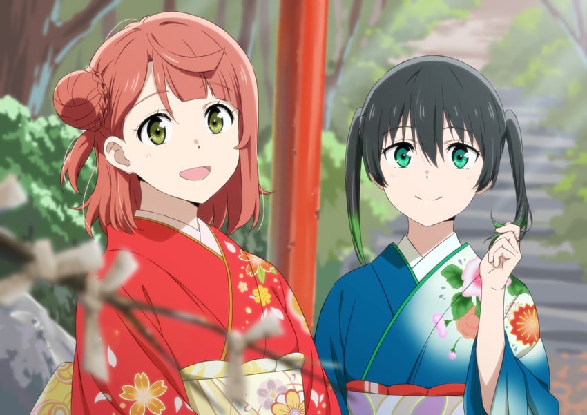 uehara ayumu and takasaki yu (love live! and 1 more) drawn by watanabe_keisuke