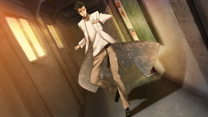 okabe rintarou (science adventure and 2 more) drawn by huke