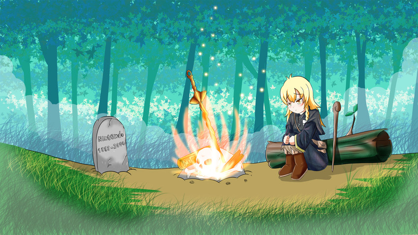 kirisame marisa (touhou and 2 more) drawn by rivia
