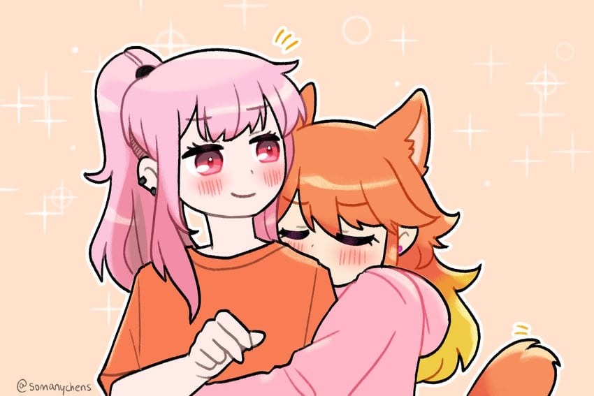 mori calliope and takanashi kiara (hololive and 1 more) drawn by chen_(somanychens)