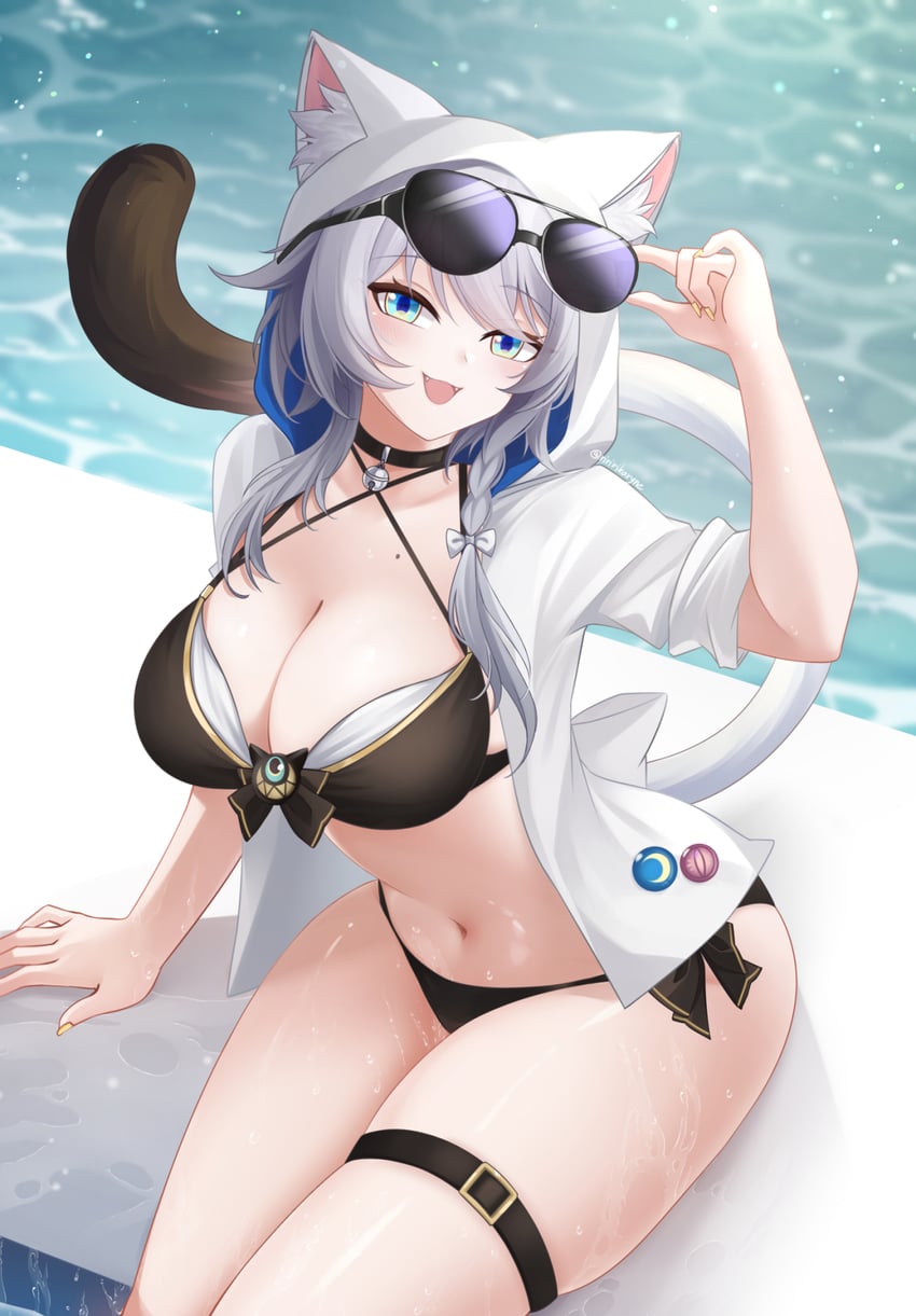 cipher (honkai and 1 more) drawn by rika_ryne