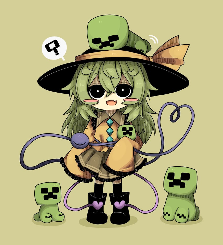 komeiji koishi and creeper (touhou and 1 more) drawn by zunusama