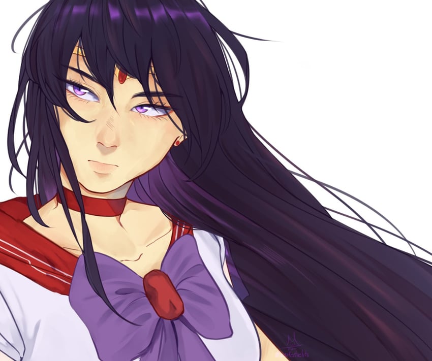hino rei and sailor mars (bishoujo senshi sailor moon) drawn by p3rfectvelvts