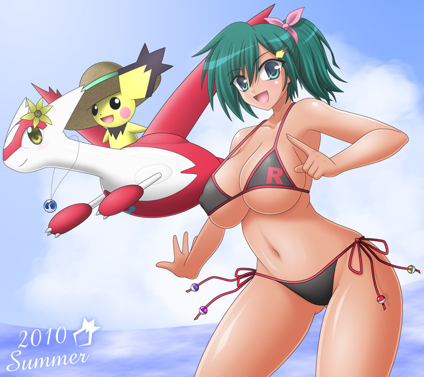 pichu and latias (original and 1 more) drawn by kei_(milky_well)