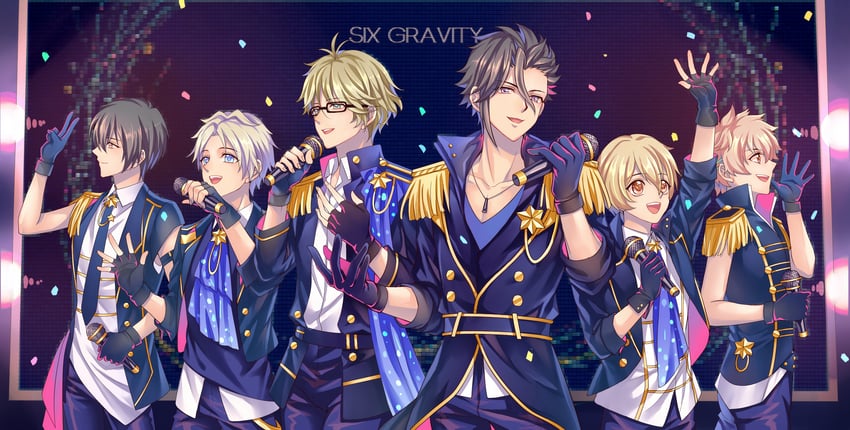yayoi haru, shiwasu kakeru, kisaragi koi, mustuki hajime, satsuki aoi, and 1 more (tsukino talent production and 1 more) drawn by lalatia-meai