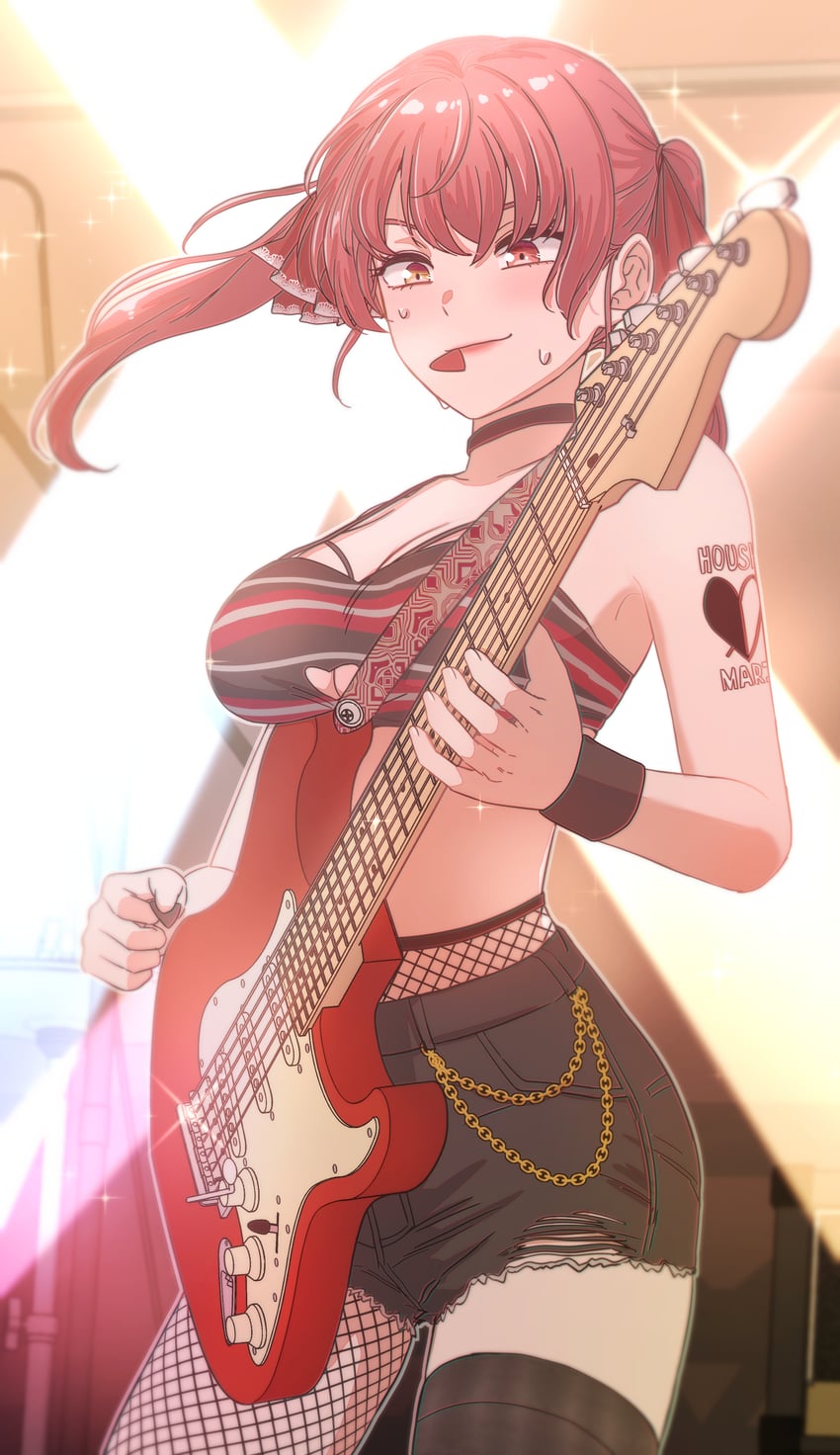 houshou marine (hololive and 1 more) drawn by jangmaseason