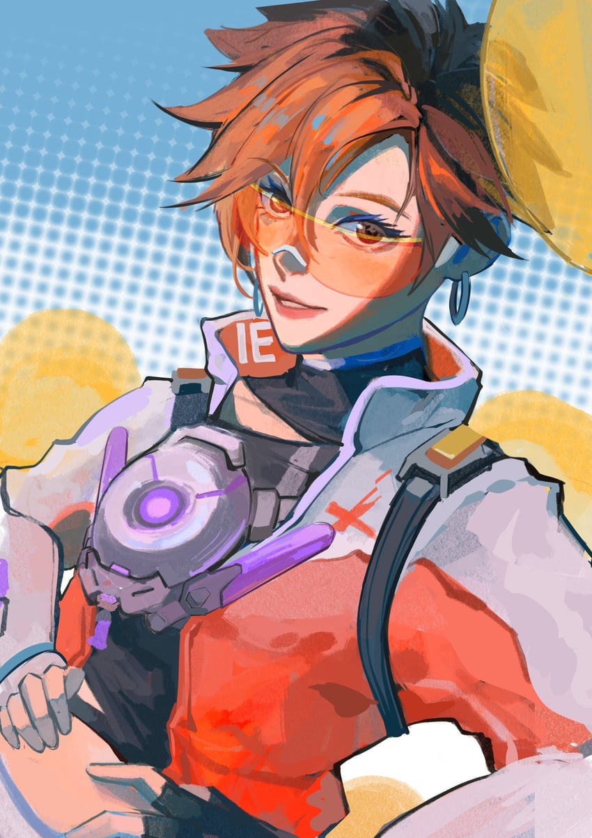 tracer and traysi tracer (overwatch and 1 more) drawn by westwheat