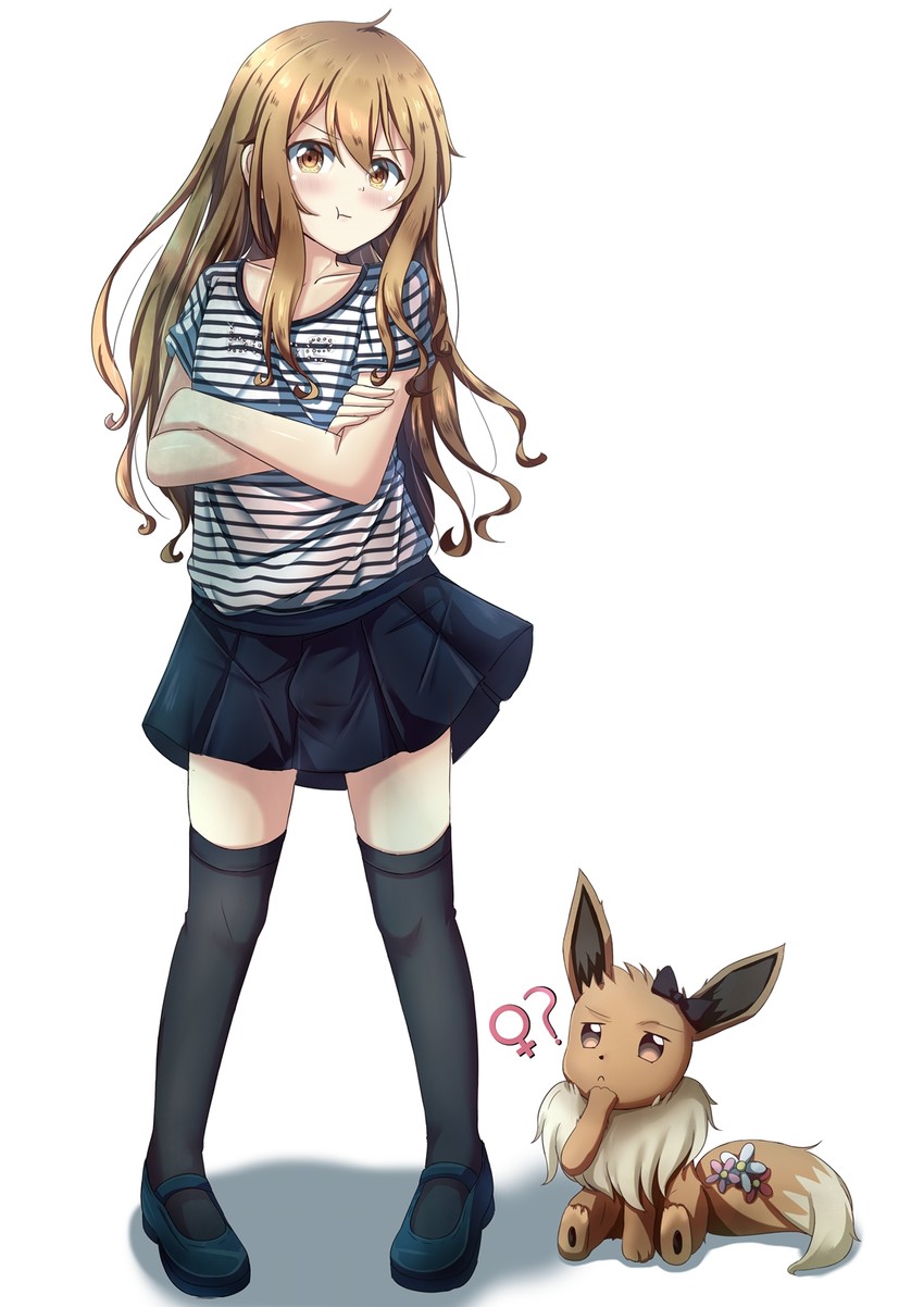 eevee (original and 1 more) drawn by senchimee