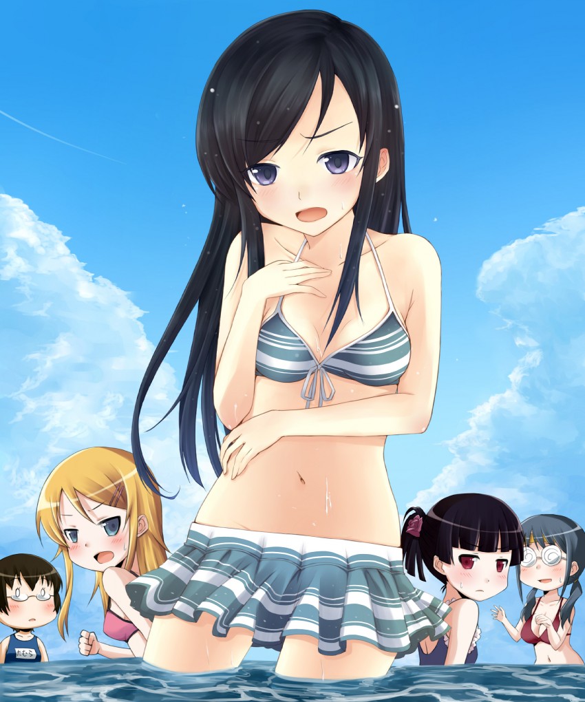 gokou ruri, kousaka kirino, aragaki ayase, tamura manami, and makishima saori (ore no imouto ga konna ni kawaii wake ga nai) drawn by taha