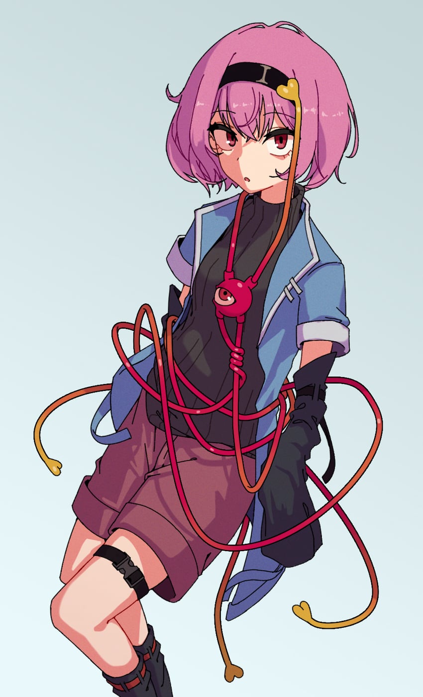 komeiji satori (touhou and 1 more) drawn by akirama