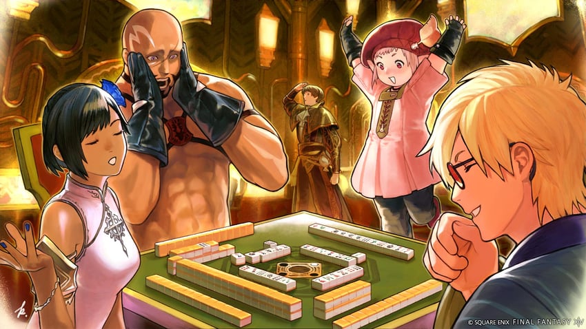 tataru taru, hancock fitzgerald, rowena, and gerolt blackthorn (final fantasy and 1 more) drawn by natsu_kawasaki