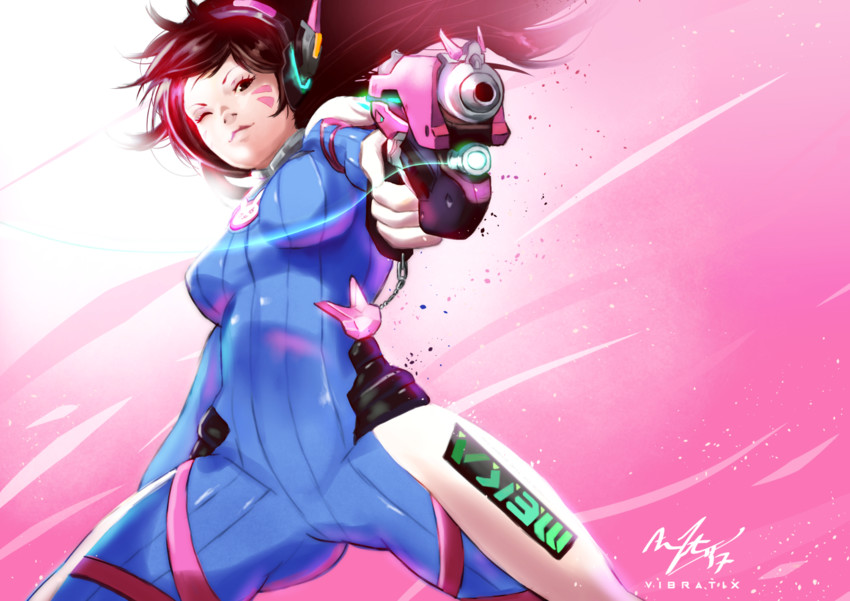 d.va (overwatch and 1 more) drawn by vibratix