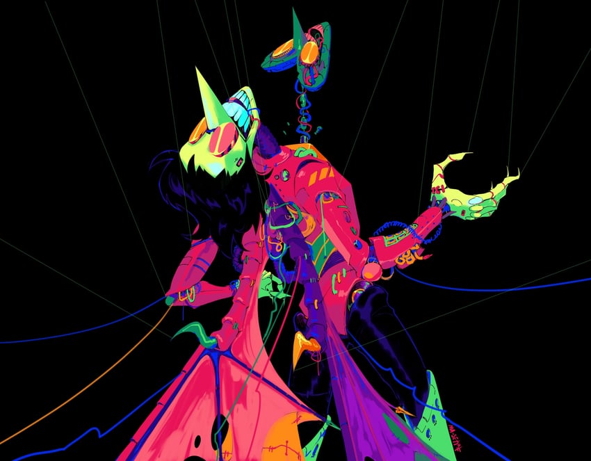 spamton g. spamton and spamton neo (deltarune) drawn by choroidplexus11