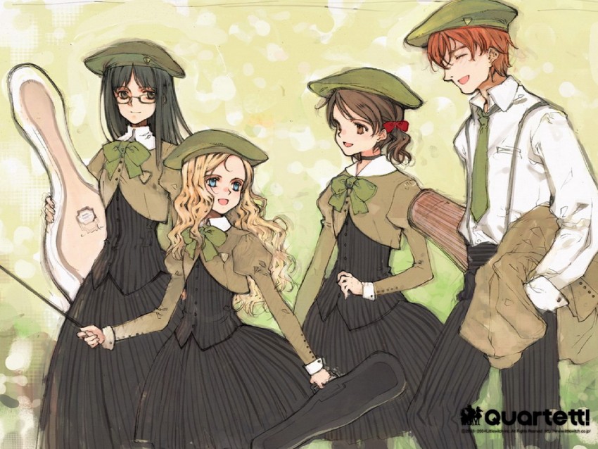 charlotte francia, juni argiano, li shuhua, and phill junhers (quartett!) drawn by oyari_ashito