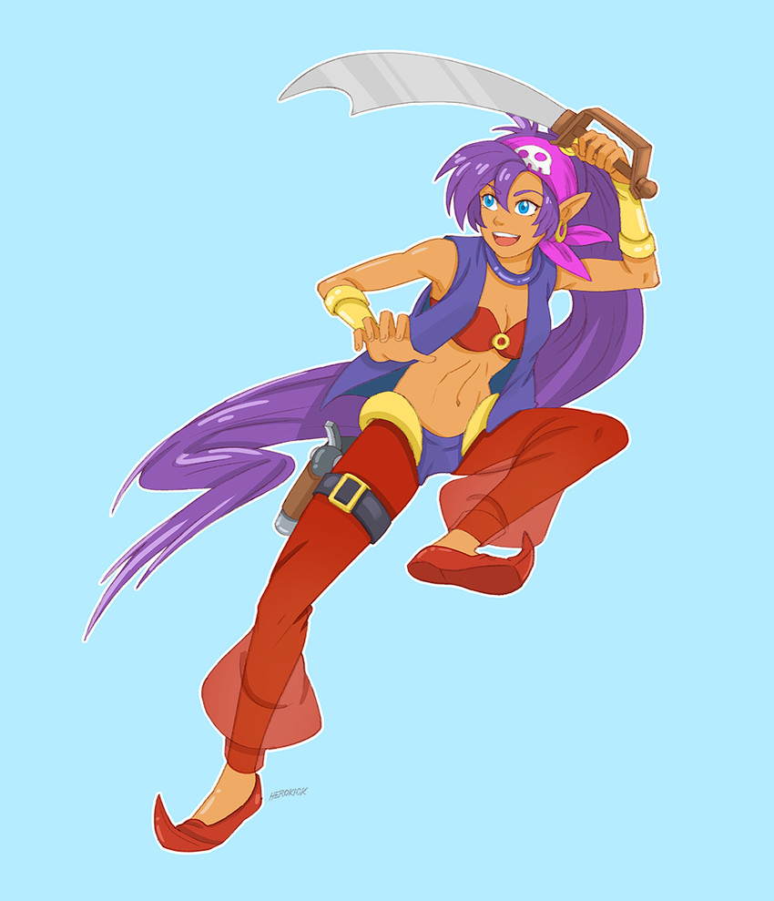 shantae (shantae and 1 more) drawn by herokick