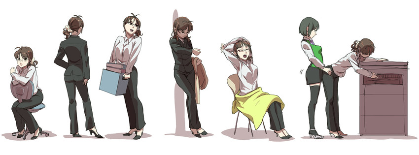 akizuki ritsuko and otonashi kotori (idolmaster) drawn by 6066