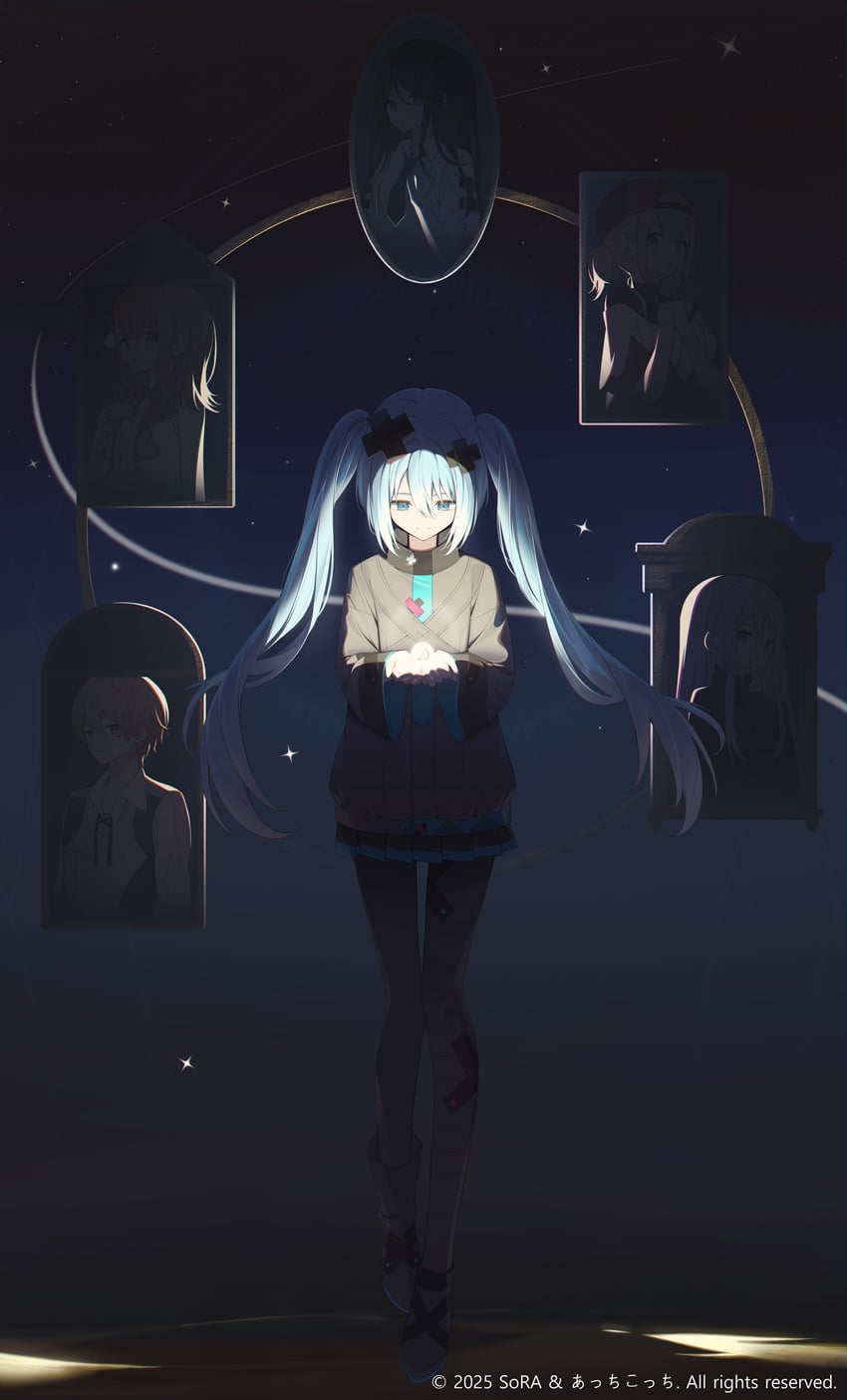 hatsune miku, yoisaki kanade, tenma tsukasa, azusawa kohane, hanasato minori, and 2 more (vocaloid and 2 more) drawn by sora_(men0105)