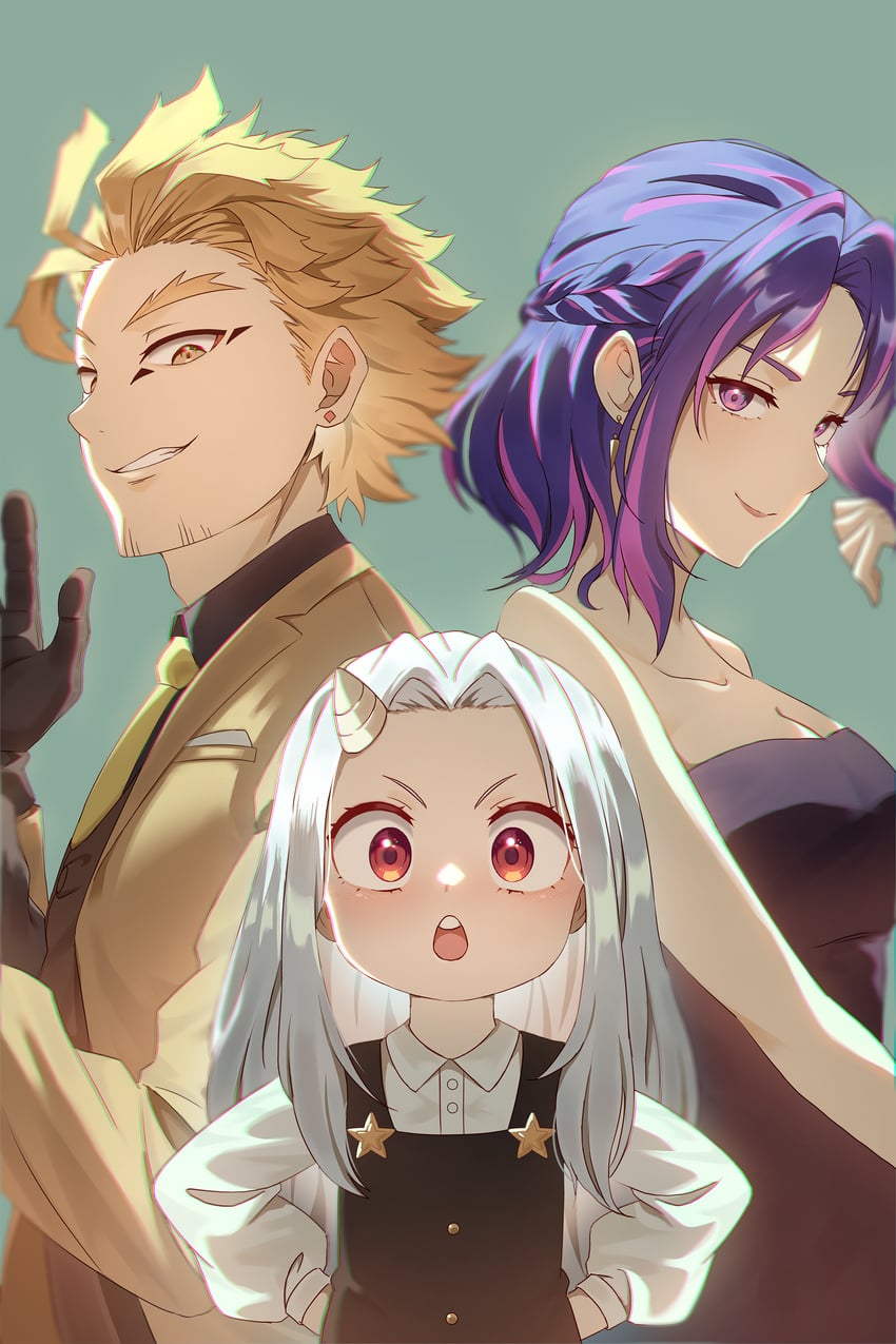 yor briar, anya, twilight, hawks, eri, and 1 more (boku no hero academia and 1 more) drawn by matsumotoshinnnosuke