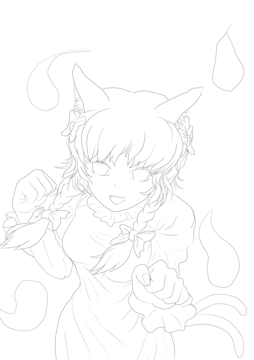 kaenbyou rin (touhou) drawn by koshi_(koshi_vortex)