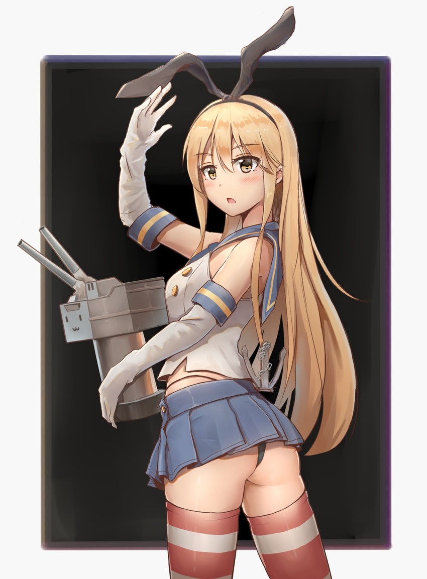 shimakaze and rensouhou-chan (kantai collection) drawn by unicron_(brous)