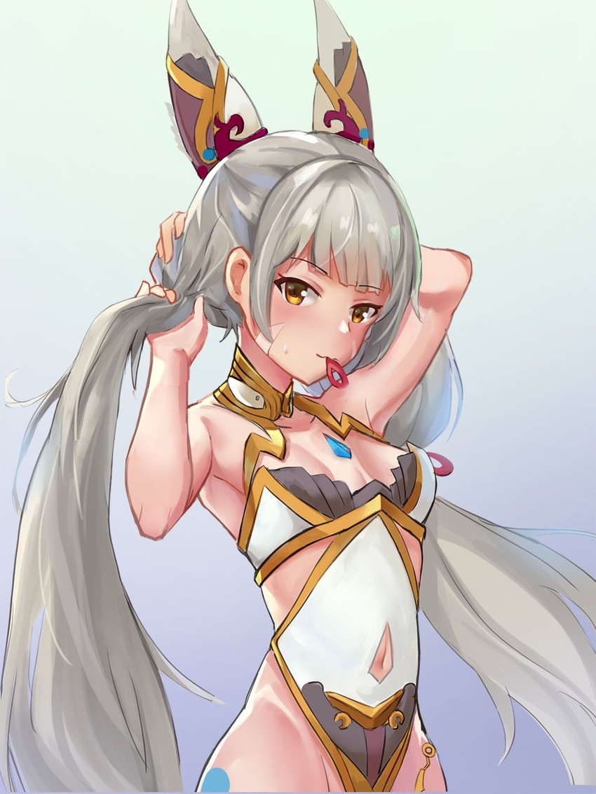 nia (xenoblade chronicles and 1 more) drawn by kiiro_kimi