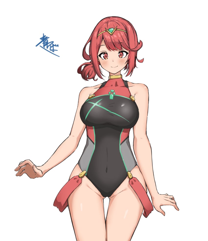 pyra (xenoblade chronicles and 1 more) drawn by aotsuba