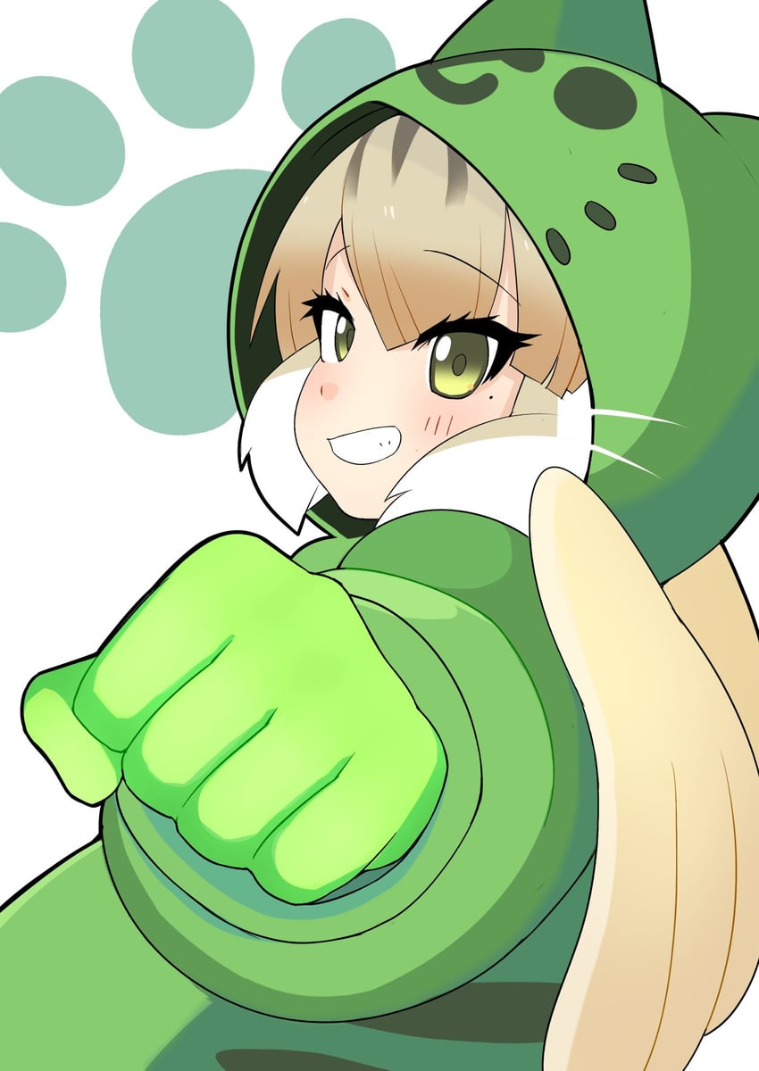 jungle cat (kemono friends and 2 more) drawn by illu_(illu_stratos)