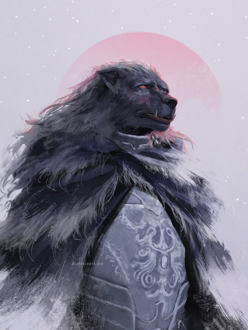 blaidd the half-wolf (elden ring) drawn by aleksandra_skiba