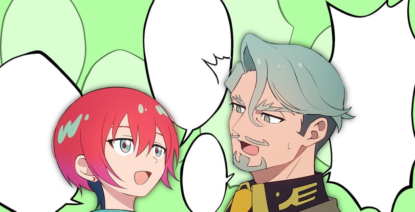 amate yuzuriha and challia bull (gundam and 1 more) drawn by choco_(chocovix112)