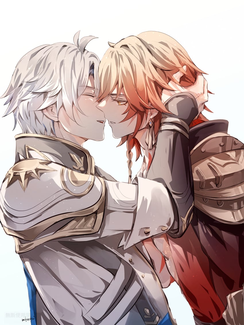 phainon and mydei (honkai and 1 more) drawn by makaretaiyo
