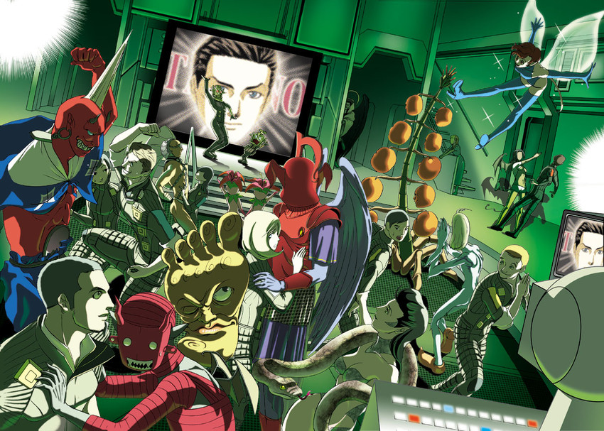 pixie, lilim, lilith, oni, angel, and 13 more (shin megami tensei and 1 more) drawn by choshichiro