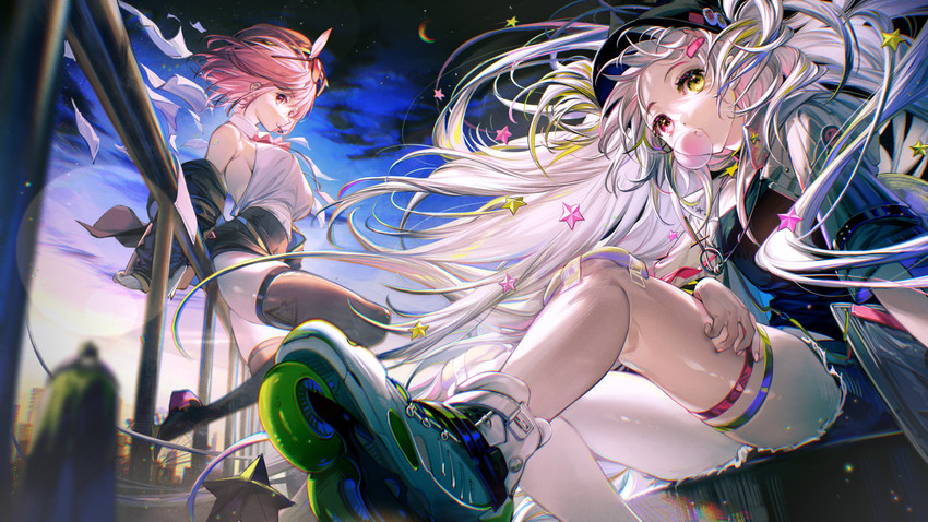 willow and banxsy (girls' frontline and 1 more) drawn by rumoon